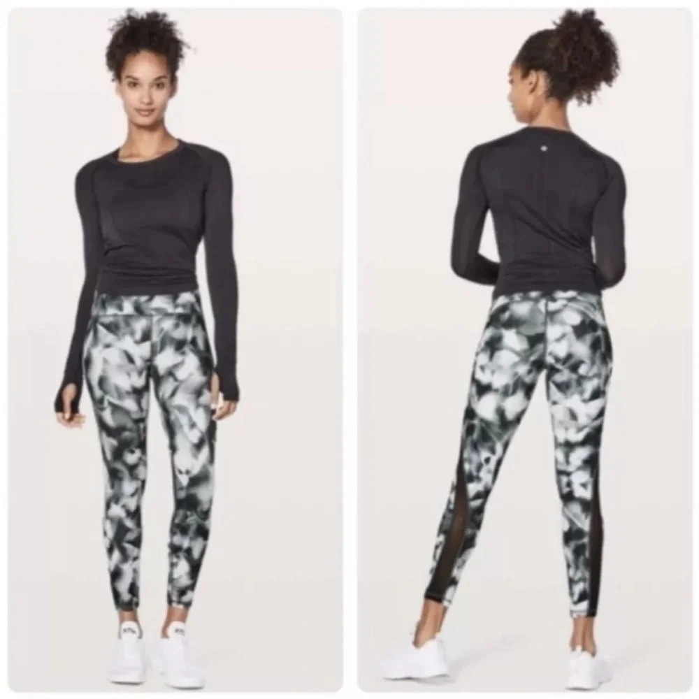 Lululemon Train Times 7/8 Legging Pant In Blush Blossom Size 6 Women’s
